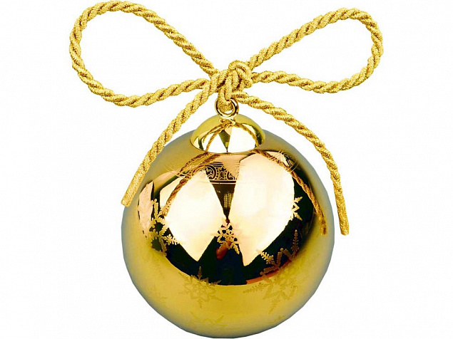 Рождественский шарик «Gold» с логотипом в Ставрополе заказать по выгодной цене в кибермаркете AvroraStore