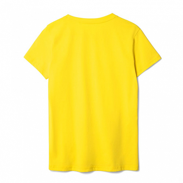 Футболка женская T-bolka Lady, желтая с логотипом в Ставрополе заказать по выгодной цене в кибермаркете AvroraStore