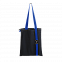 Шоппер Superbag black (чёрный с синим) с логотипом в Ставрополе заказать по выгодной цене в кибермаркете AvroraStore