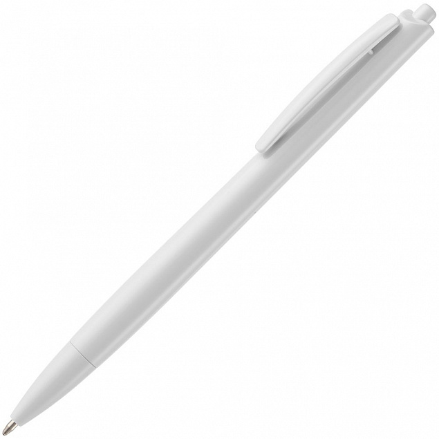 Ручка шариковая Tick, белая с логотипом в Ставрополе заказать по выгодной цене в кибермаркете AvroraStore