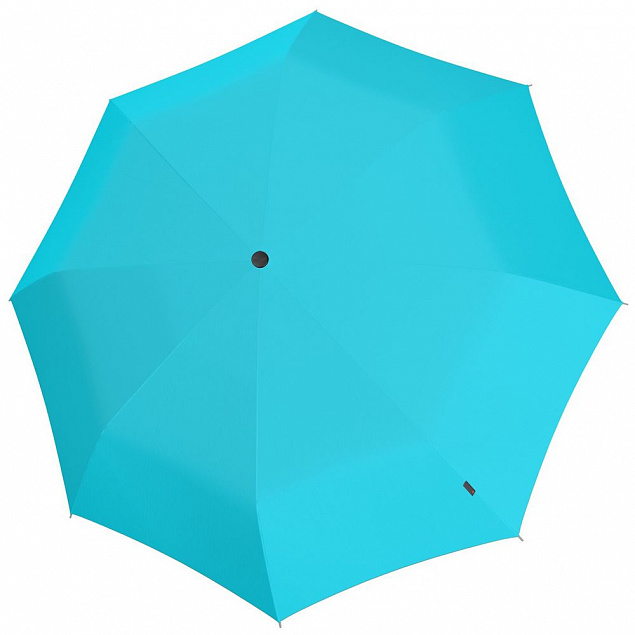 Складной зонт U.090, бирюзовый с логотипом в Ставрополе заказать по выгодной цене в кибермаркете AvroraStore