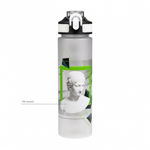 Бутылка для воды Flip, белая INSPIRE с логотипом в Ставрополе заказать по выгодной цене в кибермаркете AvroraStore