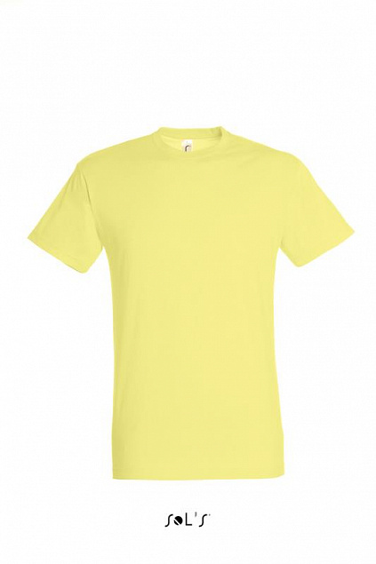 Фуфайка (футболка) REGENT мужская,Бледно-желтый L с логотипом в Ставрополе заказать по выгодной цене в кибермаркете AvroraStore