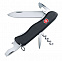 Солдатский нож с фиксатором лезвия NOMAD, черный с логотипом в Ставрополе заказать по выгодной цене в кибермаркете AvroraStore