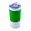Термокружка вакуумная 'Funny" белая, зеленая, силикон с логотипом в Ставрополе заказать по выгодной цене в кибермаркете AvroraStore