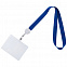 Лента для бейджа Retract, синий с логотипом в Ставрополе заказать по выгодной цене в кибермаркете AvroraStore