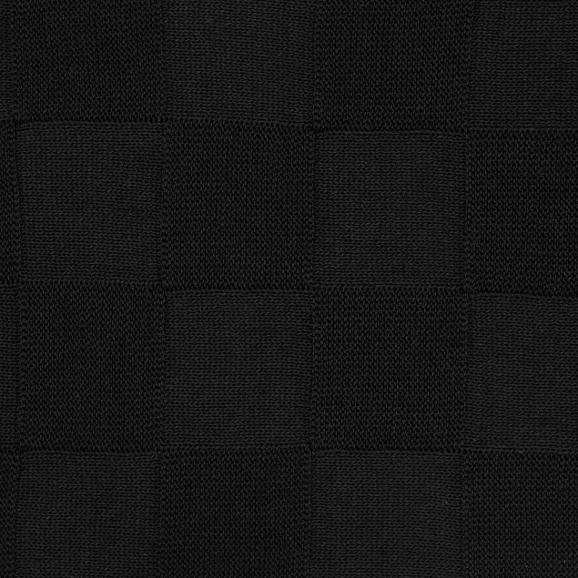 Плед Cella вязаный, 160*90 см, черный (без подарочной коробки) с логотипом в Ставрополе заказать по выгодной цене в кибермаркете AvroraStore