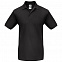 Рубашка поло Heavymill черная с логотипом в Ставрополе заказать по выгодной цене в кибермаркете AvroraStore