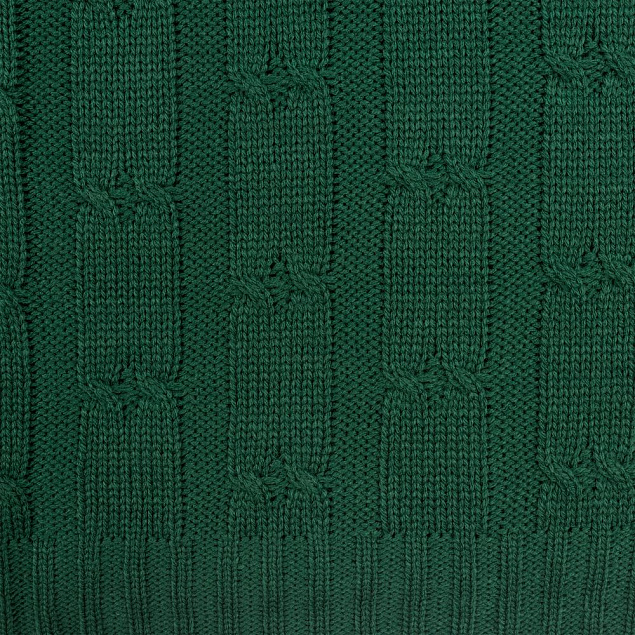 Плед Trenza, зеленый с логотипом в Ставрополе заказать по выгодной цене в кибермаркете AvroraStore
