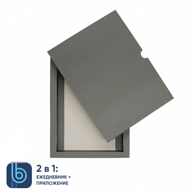 Коробка под ежедневник Bplanner (серый) с логотипом в Ставрополе заказать по выгодной цене в кибермаркете AvroraStore