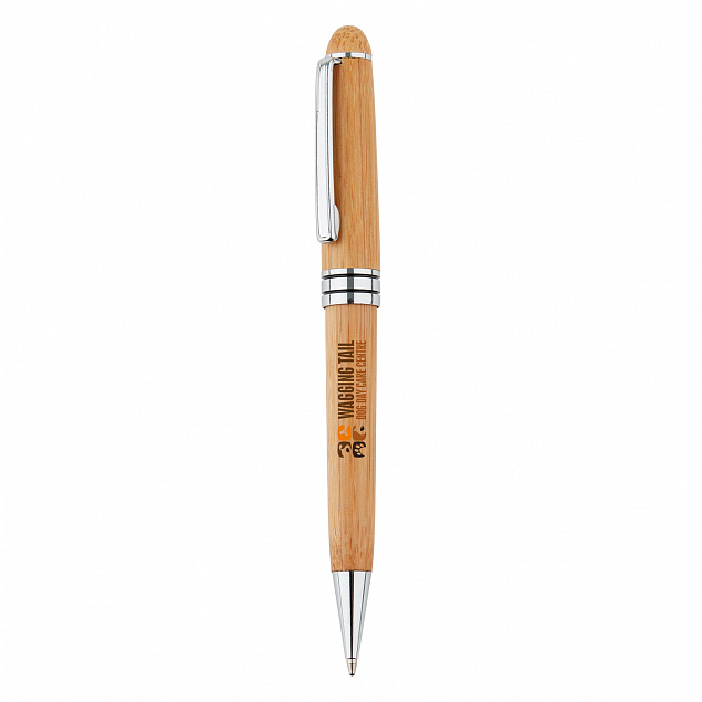 Бамбуковая ручка в пенале Bamboo с логотипом в Ставрополе заказать по выгодной цене в кибермаркете AvroraStore