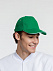 Бейсболка Classic, ярко-зеленая с белым кантом с логотипом в Ставрополе заказать по выгодной цене в кибермаркете AvroraStore