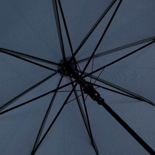 Зонт-трость OkoBrella, темно-синий с логотипом в Ставрополе заказать по выгодной цене в кибермаркете AvroraStore