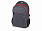 Рюкзак Metropolitan, серый с красной молнией и красной подкладкой с логотипом в Ставрополе заказать по выгодной цене в кибермаркете AvroraStore