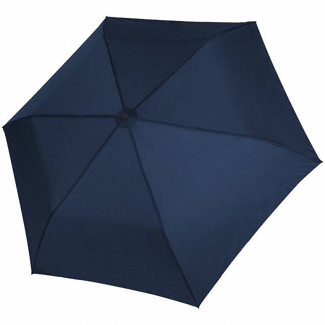Зонт складной Zero Large, темно-синий с логотипом в Ставрополе заказать по выгодной цене в кибермаркете AvroraStore