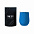 Набор Cofer Tube софт-тач CO12s black, голубой с логотипом в Ставрополе заказать по выгодной цене в кибермаркете AvroraStore