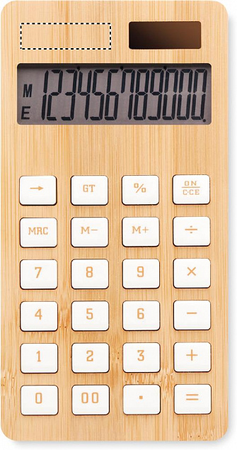 Калькулятор 12-разрядн бамбук с логотипом в Ставрополе заказать по выгодной цене в кибермаркете AvroraStore