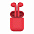 Наушники беспроводные с зарядным боксом TWS AIR SOFT, цвет красный  с логотипом в Ставрополе заказать по выгодной цене в кибермаркете AvroraStore