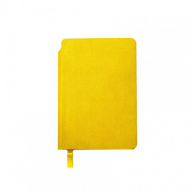 Ежедневник недатированный SALLY, A6, желтый, кремовый блок с логотипом в Ставрополе заказать по выгодной цене в кибермаркете AvroraStore
