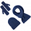 Шарф Nordkyn, синий меланж с логотипом в Ставрополе заказать по выгодной цене в кибермаркете AvroraStore