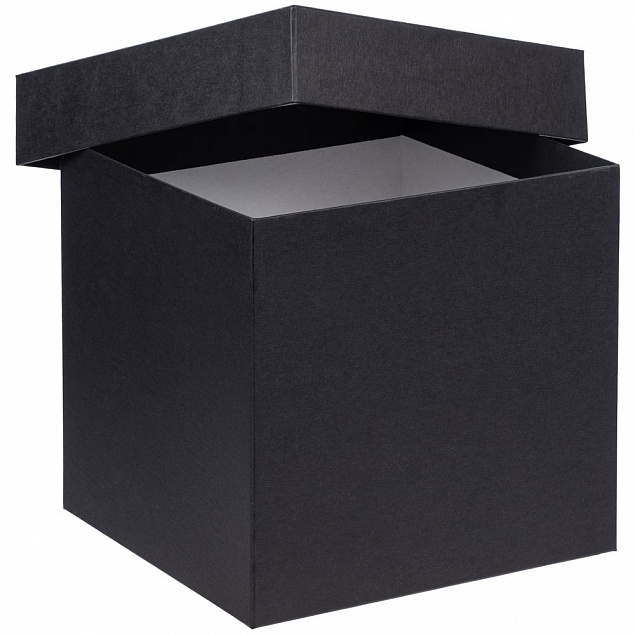 Коробка Cube M, черная с логотипом в Ставрополе заказать по выгодной цене в кибермаркете AvroraStore
