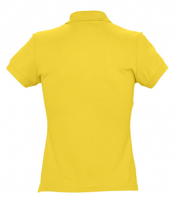 Рубашка поло женская PASSION 170, желтая с логотипом в Ставрополе заказать по выгодной цене в кибермаркете AvroraStore