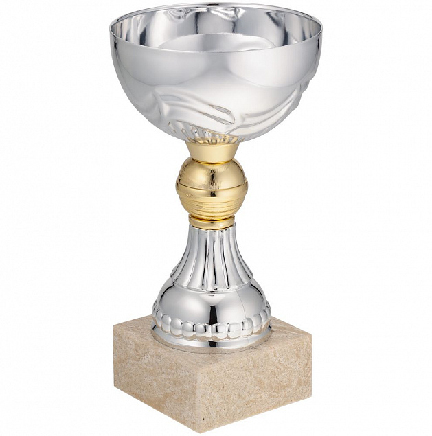 Кубок Grail, серебристый с логотипом в Ставрополе заказать по выгодной цене в кибермаркете AvroraStore