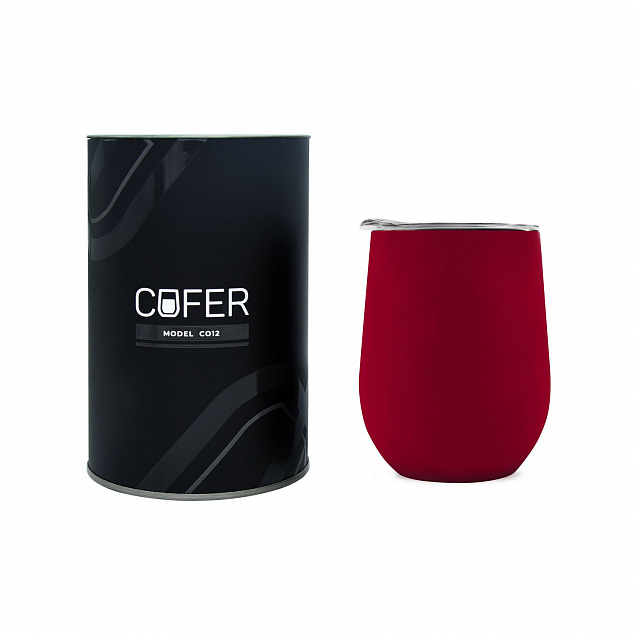 Набор Cofer Tube софт-тач CO12s black, красный с логотипом в Ставрополе заказать по выгодной цене в кибермаркете AvroraStore