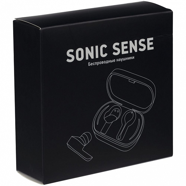 Беспроводные наушники Sonic Sense, белые с логотипом в Ставрополе заказать по выгодной цене в кибермаркете AvroraStore