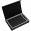 Коробка Silk с ложементом под ежедневник и ручку, черная с логотипом в Ставрополе заказать по выгодной цене в кибермаркете AvroraStore