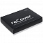 Портмоне reCover с аккумулятором 4000 мАч, черное с логотипом в Ставрополе заказать по выгодной цене в кибермаркете AvroraStore