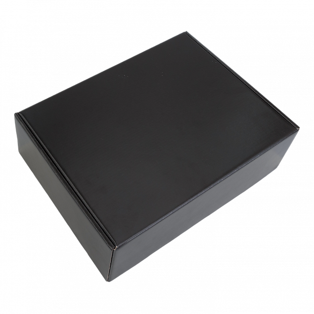 Коробка Hot Box (черная) с логотипом в Ставрополе заказать по выгодной цене в кибермаркете AvroraStore