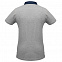 Рубашка поло мужская DNM Forward серый меланж/синий джинс с логотипом в Ставрополе заказать по выгодной цене в кибермаркете AvroraStore