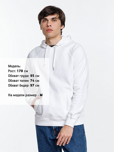 Толстовка унисекс Stellar, белая с логотипом в Ставрополе заказать по выгодной цене в кибермаркете AvroraStore