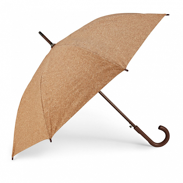 Ультралегкий 21-дюймовый зонт с чехлом,серый,коричневый с логотипом в Ставрополе заказать по выгодной цене в кибермаркете AvroraStore