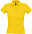Рубашка поло женская PEOPLE 210, желтая с логотипом в Ставрополе заказать по выгодной цене в кибермаркете AvroraStore
