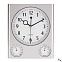 Настенные часы SATURN, серебряный с логотипом в Ставрополе заказать по выгодной цене в кибермаркете AvroraStore
