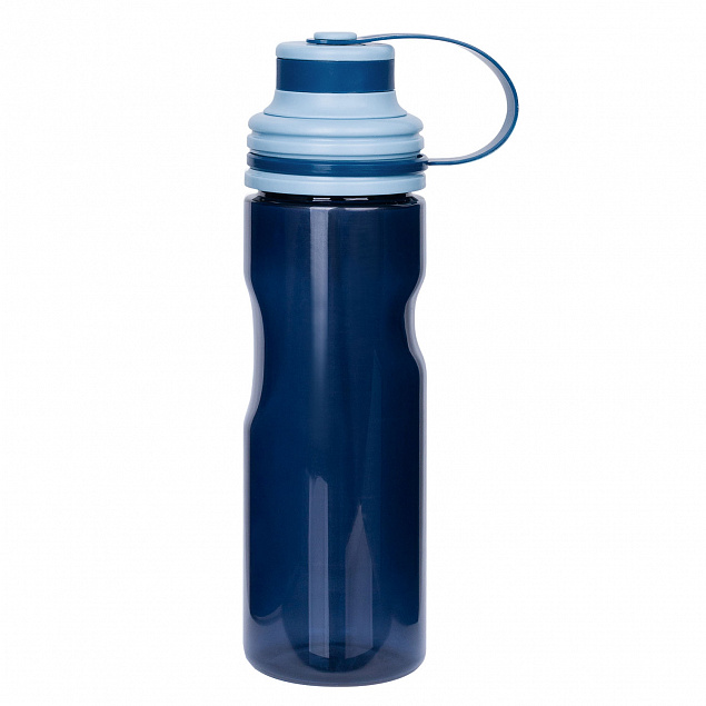 Спортивная бутылка для воды, Cort, 670 ml, синяя с логотипом в Ставрополе заказать по выгодной цене в кибермаркете AvroraStore