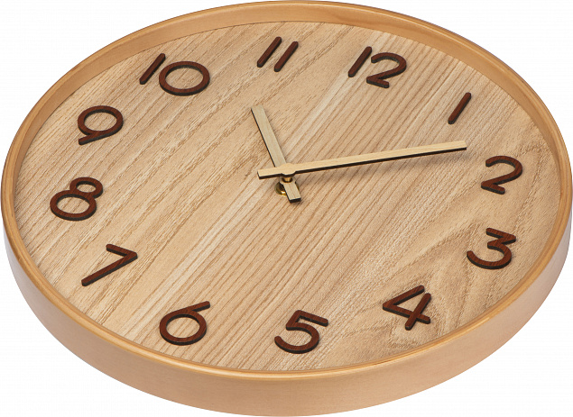 Настенные деревянные часы с логотипом в Ставрополе заказать по выгодной цене в кибермаркете AvroraStore