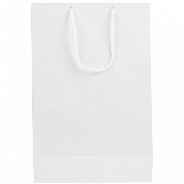 Пакет бумажный «Блеск», средний, белый с логотипом в Ставрополе заказать по выгодной цене в кибермаркете AvroraStore