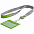 Чехол для карточки с лентой и ретрактором Devon, серый с белым с логотипом в Ставрополе заказать по выгодной цене в кибермаркете AvroraStore