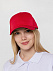 Бейсболка Harris, красная с логотипом в Ставрополе заказать по выгодной цене в кибермаркете AvroraStore