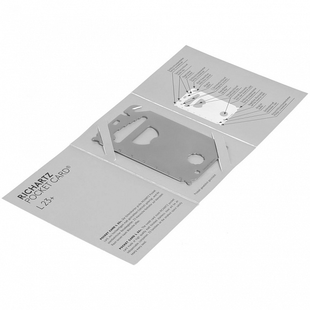 Мультиинструмент Pocket Card L 23+ с логотипом в Ставрополе заказать по выгодной цене в кибермаркете AvroraStore