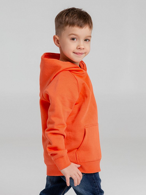 Толстовка детская Stellar Kids, оранжевая с логотипом в Ставрополе заказать по выгодной цене в кибермаркете AvroraStore