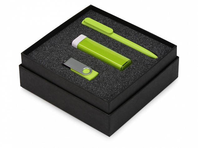 Подарочный набор On-the-go с флешкой, ручкой и зарядным устройством с логотипом в Ставрополе заказать по выгодной цене в кибермаркете AvroraStore