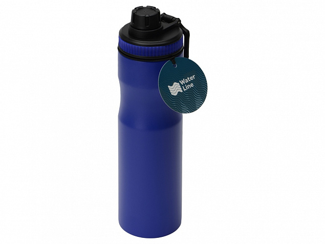 Бутылка для воды Supply Waterline, нерж сталь, 850 мл, синий с логотипом в Ставрополе заказать по выгодной цене в кибермаркете AvroraStore