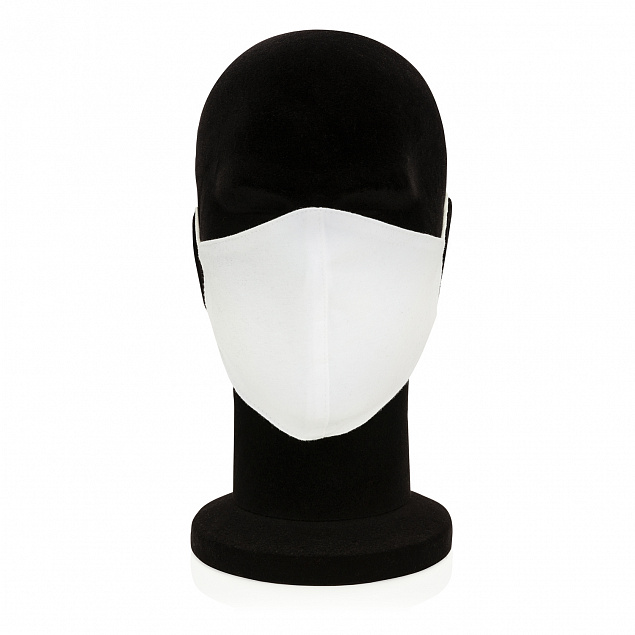 Двухслойная многоразовая маска из хлопка с логотипом в Ставрополе заказать по выгодной цене в кибермаркете AvroraStore