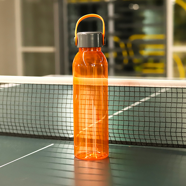 Пластиковая бутылка Chikka, оранжевый с логотипом в Ставрополе заказать по выгодной цене в кибермаркете AvroraStore