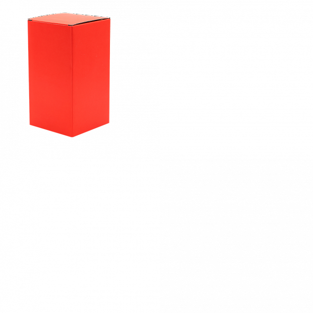 Коробка глянцевая для термокружки Surprise, красная с логотипом в Ставрополе заказать по выгодной цене в кибермаркете AvroraStore