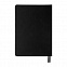 Ежедневник недатированный Softie, А5, черный, блок в клетку, серый обрез с логотипом в Ставрополе заказать по выгодной цене в кибермаркете AvroraStore